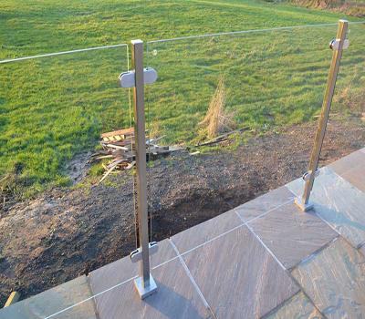 China Glass Pool Fencing Jack Post Shore / Stainless Steel Baluster Post / Steel Post for sale