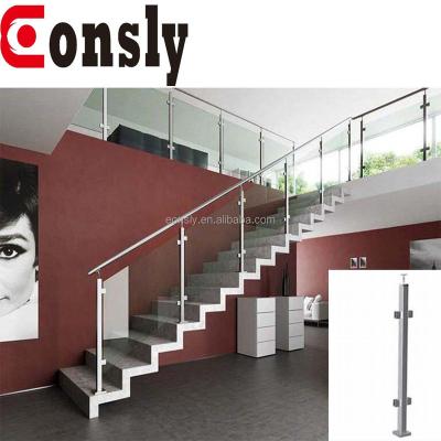 China Mirror design AISI304/316 stainless steel stair railing post pipe railing/satin stainless steel/stair/balcony/panel/escalator/glass platform for sale