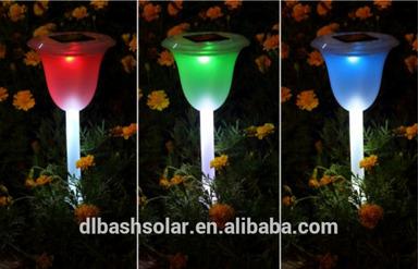 China multi colored solar garden lights diffuse solar lights for garden 130**130*480mm for sale