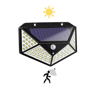 China Garden Motion Sensor Pathway Flood Street Light Wall Lamp RGB Solar Powered Outdoor Led Waterproof Solar Lights for sale