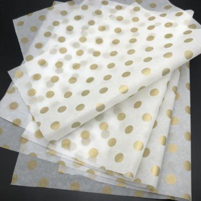 China Recyclable Custom Printed Logo Coated Paper Packaging For Gift Clothes Shoes Cloth Wrapping Paper for sale