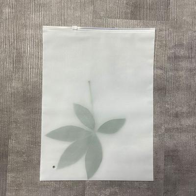 China Custom Printed Recyclable PE Polyethylene Bag Recyclable Custom Printed T-shirt Clothing Packaging Slider Zipper Clothing Plastic Zipper Bag for sale