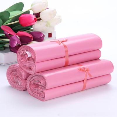 China Poly Print Customized Recyclable Customized Pink Envelope Courier Package Clothes Plastic Transportation for sale