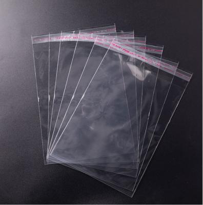 China Recyclable high quality clear custom clear plastic clothing roll bag with self adhesive opp bag custom for sale