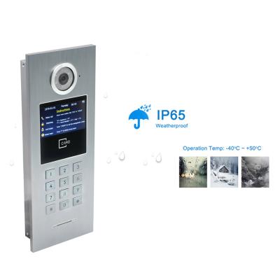 China Digital IP/TCP Face Recognition Access Control Video Intercom WIFI Doophone Apartment Using 10 Inch for sale