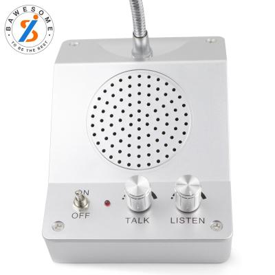 China Double Way Window Intercom Bank Counter Intercom Aluminum Alloy Zero-touch For Business Store Bank Station Ticket Window for sale