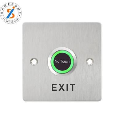 China High Quality Touch Button No Touch Exit Button Aluminum Alloy Push Button No Touch Exit Button Access Control 86 Exit Button for sale