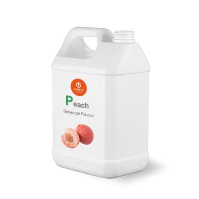 China Peach Flavor Beverage Use Liquid Fruit Flavour  For Drinks Gummy Sweet Fresh Juicy White Peach for sale