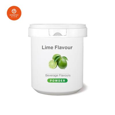 China Lime Flavor Powder Green Lemon Flavor Instant Drink 3 In 1 For Beverage for sale