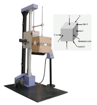 China JB/T7407-94 Packaging Carton Box Drop Testing Machine For Free Fall Packaging Testing for sale