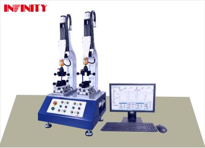 China Máquina de prueba de fuerza de inserción y extracción de conectores de alta precisión de dos estaciones de prueba de fuerza de conexión y extracción en venta