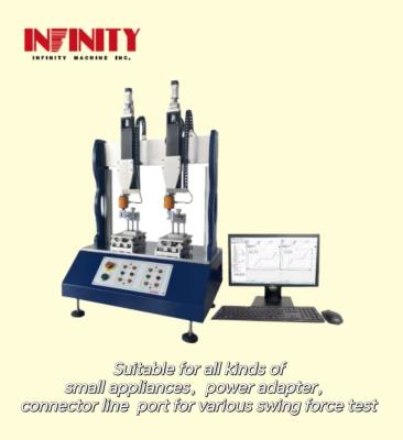 China Dual station Swing Force Testing Machine for Power Adapter Rocking Force Test for sale