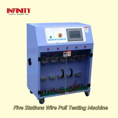 China Touch Screen PLC Control 5-Station Wire Pull Testing Equipment For Customer Requirements for sale