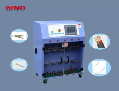 China PLC Control Five Stations Wire Pull Testing Machine for Swing Folding Resistance Test for sale