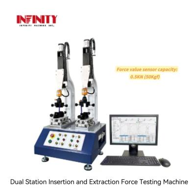 China Máquina de ensayo de fuerza de inserción y extracción de doble estación de alta aplicabilidad en venta