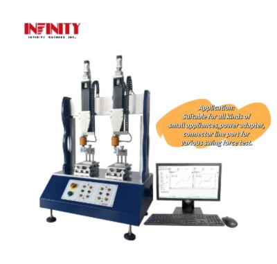 China Force Accuracy ±0.3% Dual Station Swing Force Testing Machine for Radio Port for sale