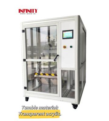 China Electronic Single Station Transparent Acrylic Tumble Mobile Phone Drop Testing Machine for sale