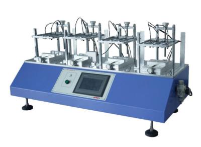 China Pneumatische Schlüssellebensdauerprüfmaschine 4 Stationen Knopf Haltbarkeit Tastendruck Tester Luftzylinder Schlag Pneumatisch IEC60068-2-68 zu verkaufen