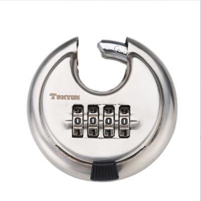 China Ss304 Stainless Disc 304 Stainless Steel Double Pack Blister Combination Padlock for sale