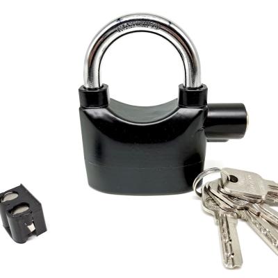 China ZINC ALLOY Heavy Duty Anti Theft Security Alarm Waterproof Padlock With 3 Key Lock for sale