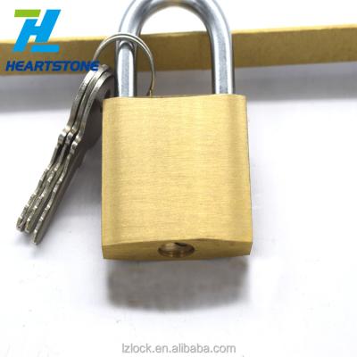 China 2020new design good quality best price steel keys 3 brass door padlock 38mm for sale