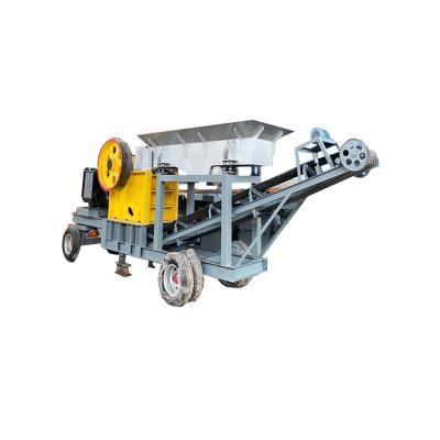 China Portable Mounted Mobile Stone Crusher Price Jaw Machine Impact Stone Crusher Plant for sale