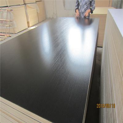 China Indoor Trade Assurance Black Melamine Laminated 4'X8' Thickness Hardwood Combi Black Chipboard for sale