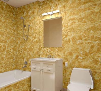 China PVC Interior Panel Decoration Wall UV Sheet With Colors PVC Stone Marble for sale