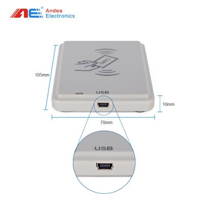 China 13,56 van de lezersusb ISO 14443A RFID van Mhz rFID van de LezersWriter HF 13.56MHz van PCB de Steunnfc RFID draagbare lezer Te koop