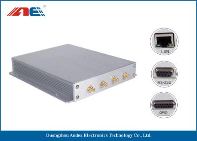 China SMA*4 Antenna Interface Long Range RFID Reader Reading Range 90CM With Four Channels for sale