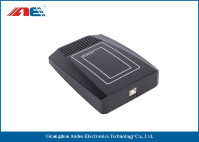 Cina Lettore di schede nero di RFID Mifare USB, scrittore leggente del lettore della chip card di IC della gamma di 7CM in vendita