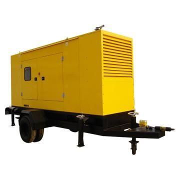 China CUMMINS Trailer Mounted Diesel Generator 80KW / 100KVA Low Fuel Consumption for sale