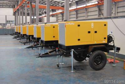 China Rain - Proof Trailer Mounted Diesel Generator Set With FG Willsion OEM Engine for sale