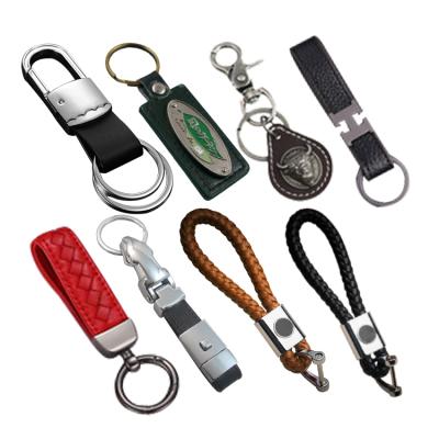 China Fathers Day Gifts/Wholesale Metal Car Key Chain Advertising Key Chain Manufacturer Cheap Custom Luxury Leather Key Chains Promotion Gift With Logo for sale