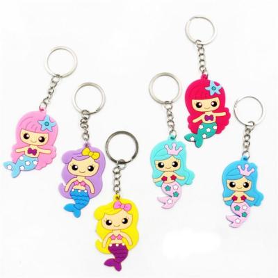 China Cartoon Figure in 2D or 3D China Manufacturer Custom PVC Soft Keychain Rubber Key Holder Charm With Logo Name for sale