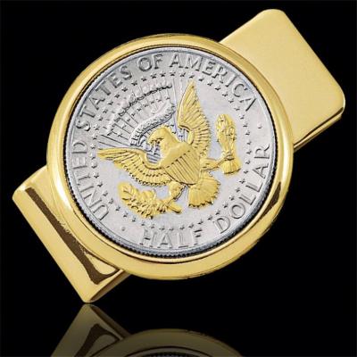 China Europe New Style Excellent Quality Metal Cash Money Clips Stainless Steel Bezel Coin Money Clip Holder for sale