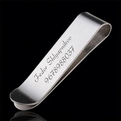 China Promotional Gifts Wallet Factory Supply Metal Money Clip Check Clip Money Clip Sling Cash Holder for sale