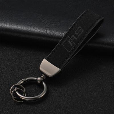 China Laser Engraving Logo/Leather Stamped Key Chain PU or PVC Promotional Hanging String Epoxy Debossed Logo Printing for sale