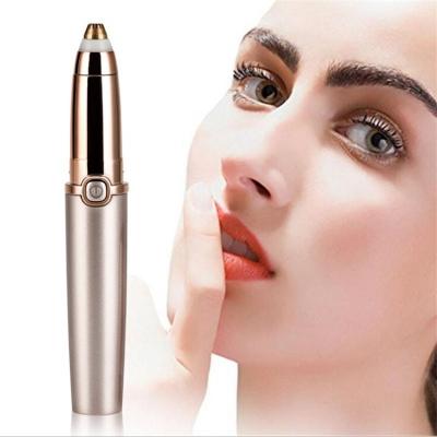 China Wholesale Painless Rechargeable Women Rechargeable Women's USB Rechargeable Women's Wholesale ABS body+alloy Facial Hair Trimmer Eyebrow Trimmer Head Safety Electric Eyebrow Trimmer for sale