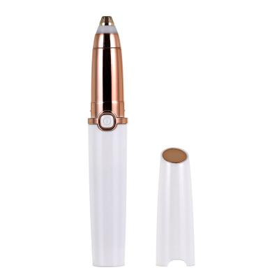 China Hot selling ABS body+alloy electric rechargeable trimmer head Amazon USB facial hair remover and eyebrow trimmer for sale