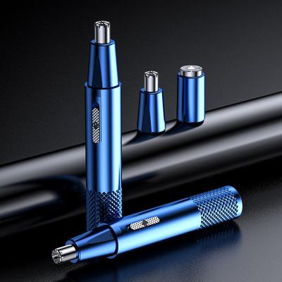 China Wholesale Low Price Car Mini White Blue Black Electric Nose Hair Trimmer 2 in 1 for Men for sale