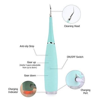 China Household IPX6 Waterproof Electric Tooth Calculus Stain Remover Portable Dental Ultrasonic Dental Scaler for sale