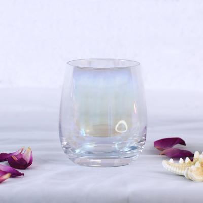 China Home Decor Clear Candle Container Home Decoration Glass Tumbler Jars For Candle Making for sale