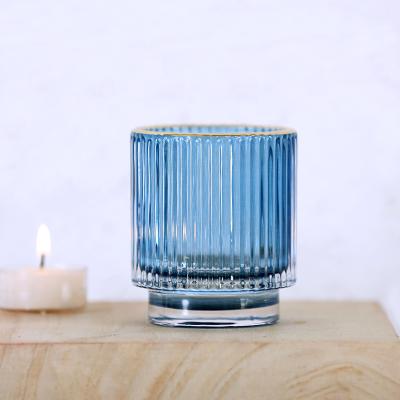 China Top Home Classic Candle Holder Gold Design Decoration Hurricane Glass Candle Holders For Home Decoration for sale