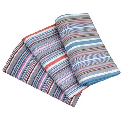 China Stripe Best Selling Cheap 100 Cotton Bedding , Handmade Coarse Fabric Sheets for sale