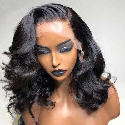 China Baby Hair Around And Pre Plucked Brazilian Lace Front Wig, Remy HD Lace Wigs Human Hair Lace Front, Natural Hair Virgin Hair Wigs For Black Women for sale