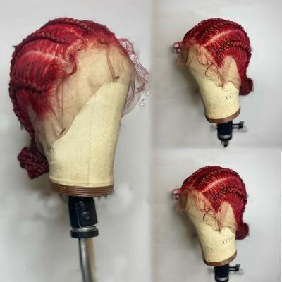 China Baby Hair Around And Full Lace Wigs 360 Brazilian Red Hair Vendor Hair Full Lace Wigs Pre Plucked Full Lace Braided HD Glueless Transparent Full Lace Wigs for sale