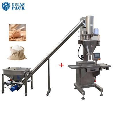 China Food Manual Small Auger Filler Semi-automatic Dry Powder Filling Packing Machine for Syrup/Coffee/Milk/Protein for sale