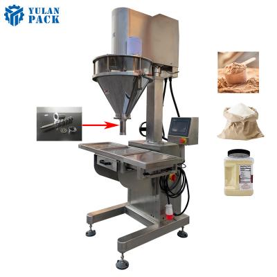 China Hot Selling Semi Automatic Sugar Milk Maker / Auger Powder Washing Filling Food Machine for sale