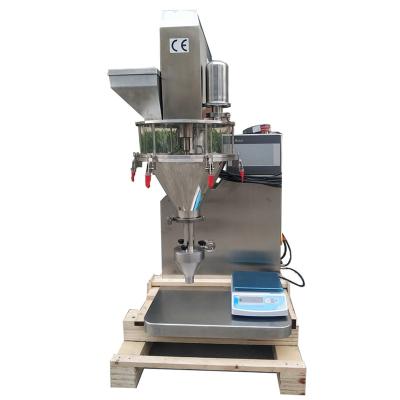 China High Efficiency Manual Auger Type Table Top Syrup Dry Sticky Powder Packing Filling Machine With Servo for sale